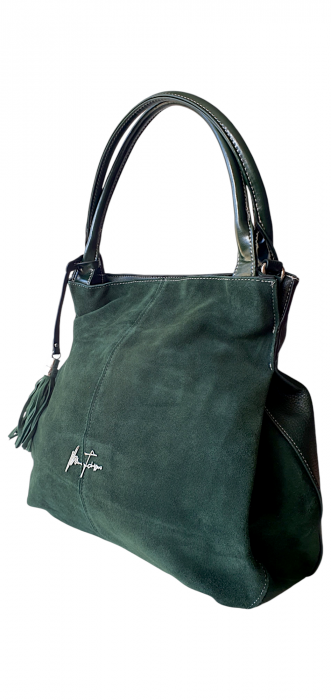 Geanta Dama  Piele Naturala Verde Anca G03951 [3]