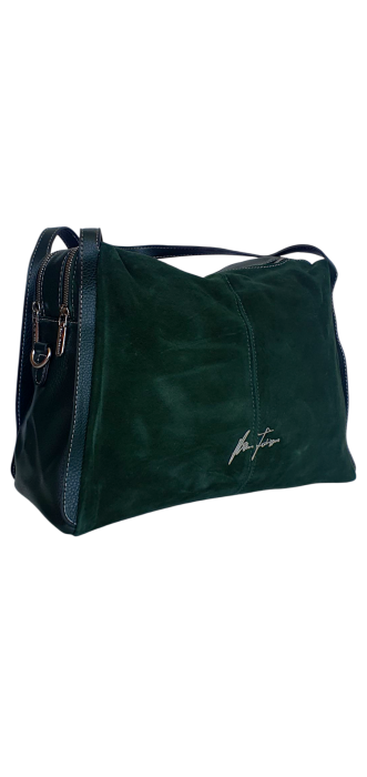 Geanta Dama Piele Naturala Verde Faby G04506 [3]