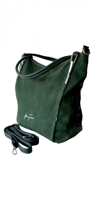 Geanta Dama Piele Naturala Verde Flexy G03254 [3]