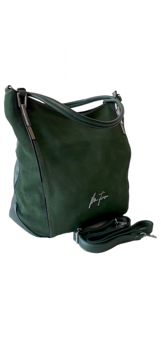 Geanta Dama Piele Naturala Verde Flexy G03254 [2]