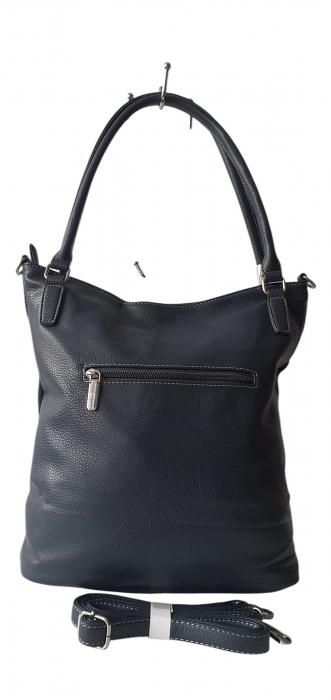 Geanta Dama Piele Naturala Bleumarin Alina G04120 [2]