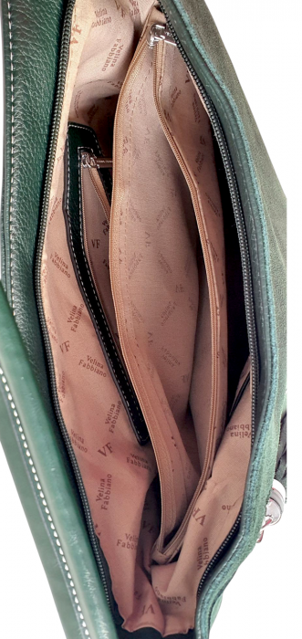 Geanta Dama Piele Naturala Verde Miky G04122 [6]