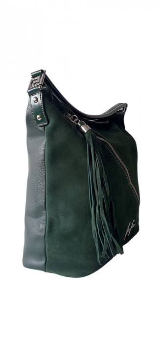 Geanta Dama Piele Naturala Verde Miky G04122 [2]