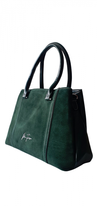 Geanta Dama Piele Naturala Verde Olga G04278 [3]