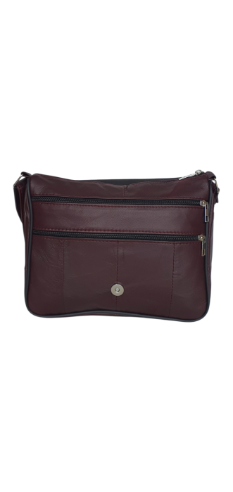 Geanta Dama Piele Naturala Visiniu Emi G04657 [5]