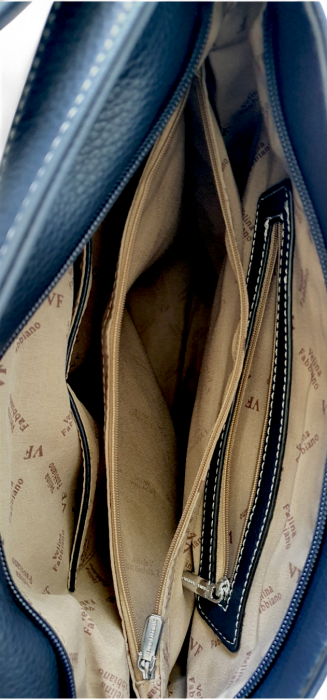 Geanta-Rucsac Dama Piele Naturala Bleumarin Iulia  V. Fabbiano G04744 [8]