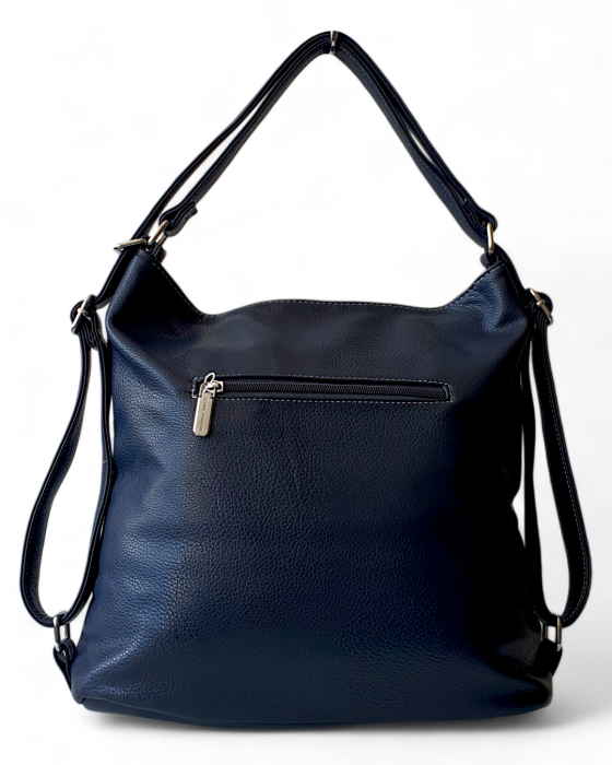 Geanta-Rucsac Dama Piele Naturala Bleumarin Iulia  V. Fabbiano G04744 [4]