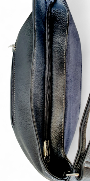 Geanta-Rucsac Dama Piele Naturala Bleumarin Iulia  V. Fabbiano G04744 [5]