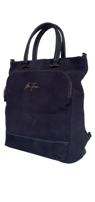 Geanta-Rucsac Dama Piele Naturala Bleumarin Mada G04547 [3]