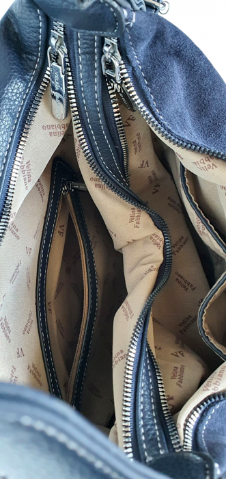 Geanta-Rucsac Dama Piele Naturala Bleumarin Rita G04347 [6]