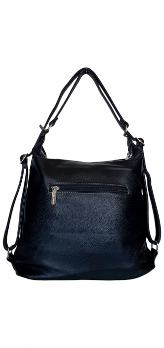 Geanta-Rucsac Dama Piele Naturala Neagra Rita G04349 [4]