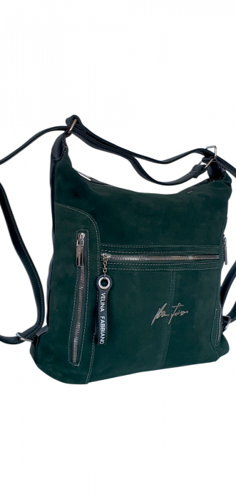 Geanta-Rucsac Dama Piele Naturala Verde Rita G04348 [2]