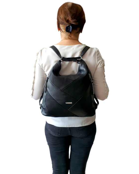 Geanta-Rucsac  Dama Silvia Rosa Negru Mary G04821 [7]