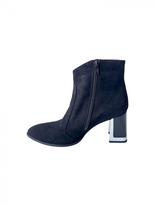 Ghete Dama Piele Naturala Moda Prosper Negre Ala D03034 [2]