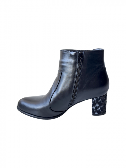 Ghete Dama Piele Naturala Moda Prosper Negre Jamelia D03035 [3]