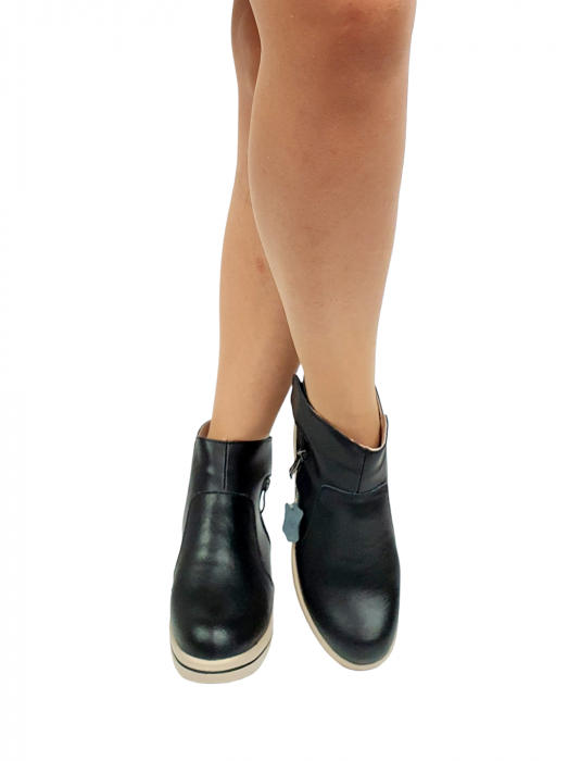 Ghete Dama Piele Naturala Negre Casiopea D02957 [6]
