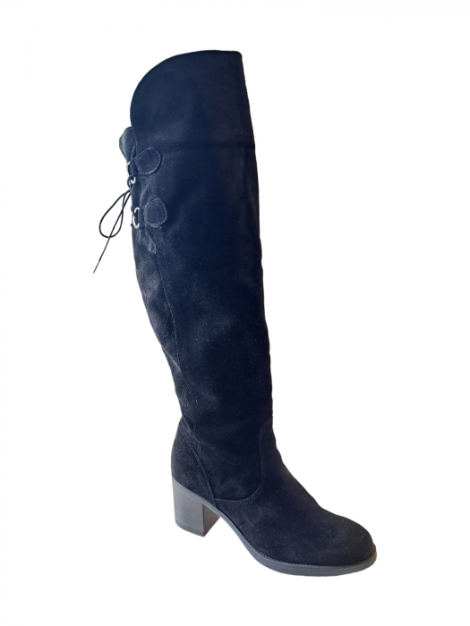 Cizme Dama Piele Naturala Negre Inesa D03051 [2]