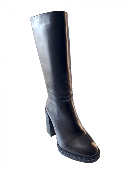 Cizme Dama Piele Naturala Prella Negre Glafira D03048 [2]