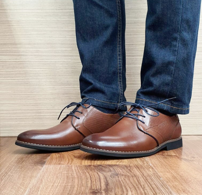 Pantofi Barbati Piele Naturala Otter Maro Narcis B00104 [3]