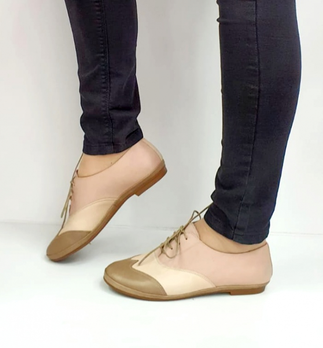 Pantofi Casual Piele Naturala Nude Pass Colection Eluise D02696 [2]