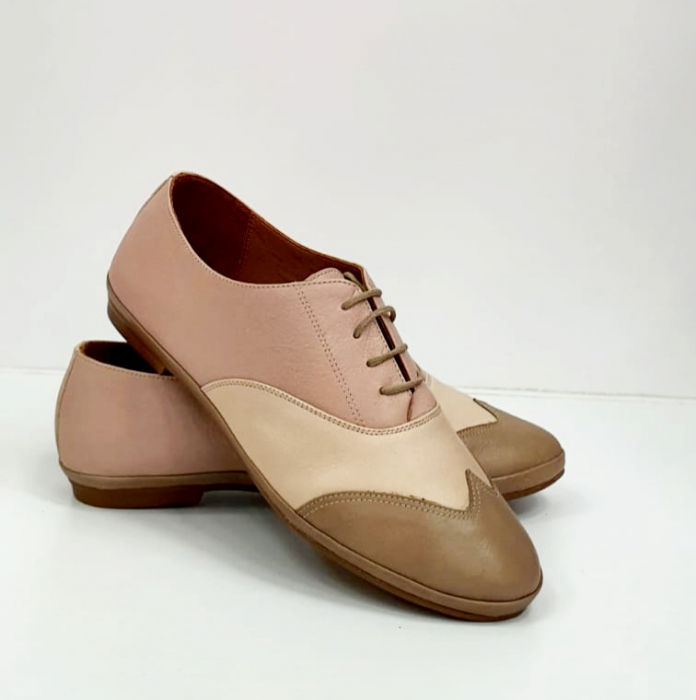 Pantofi Casual Piele Naturala Nude Pass Colection Eluise D02696 [4]