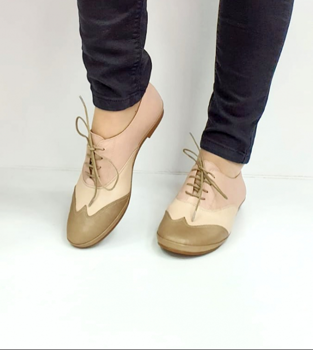 Pantofi Casual Piele Naturala Nude Pass Colection Eluise D02696 [9]