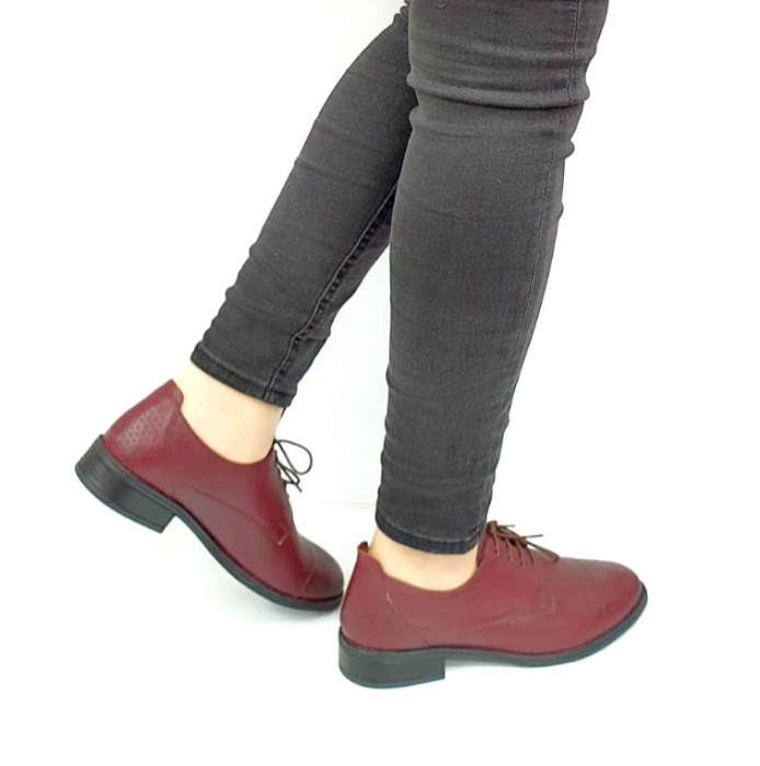 Pantofi Casual Piele Naturala Grena Nicolis Edena D02728 [4]