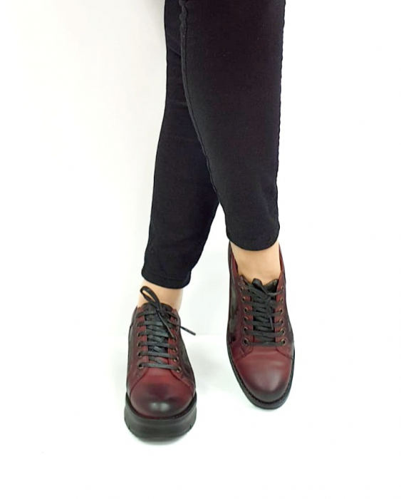 Pantofi Casual Piele Naturala Grena Nicolis Niomi D02780 [3]