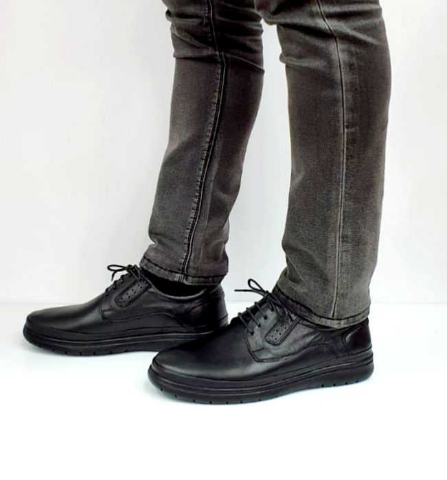 Pantofi Barbati Piele Naturala Negri Eftimie B00107 [4]