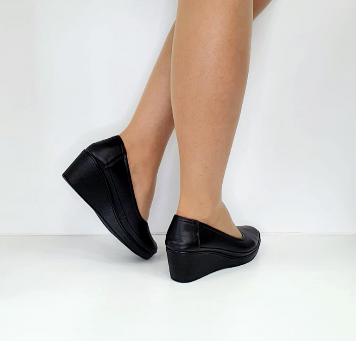 Pantofi Dama Piele Naturala Negri Dena D02801 [4]