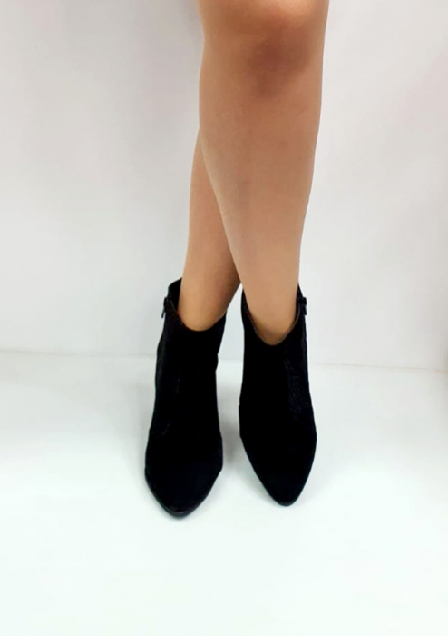 Ghete Dama Piele Naturala Moda Prosper Negre Patrizia D02846 [4]