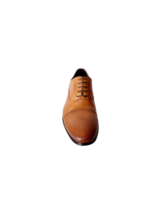 Pantofi Barbati Piele Naturala Camel Efrem B00197 [4]
