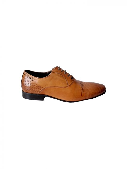 Pantofi Barbati Piele Naturala Camel Efrem B00197 [2]