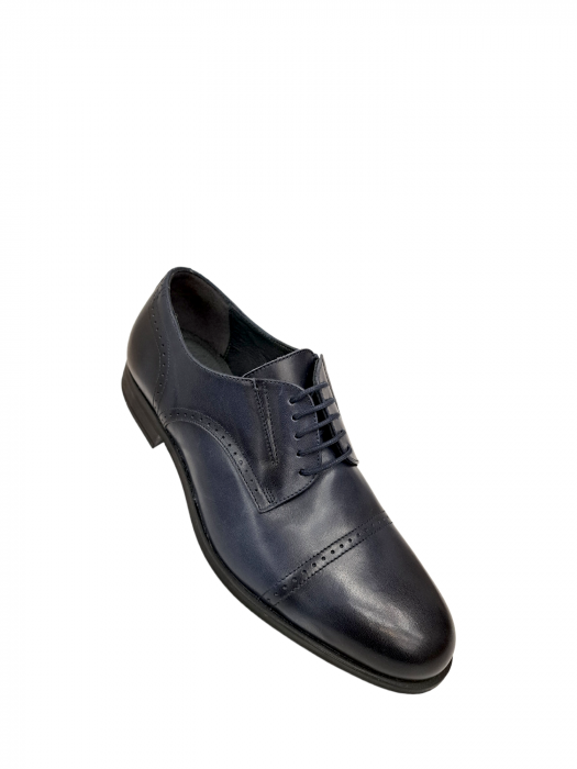 Pantofi Barbati Piele Naturala Denis Bleumarin Iair B00117 [4]