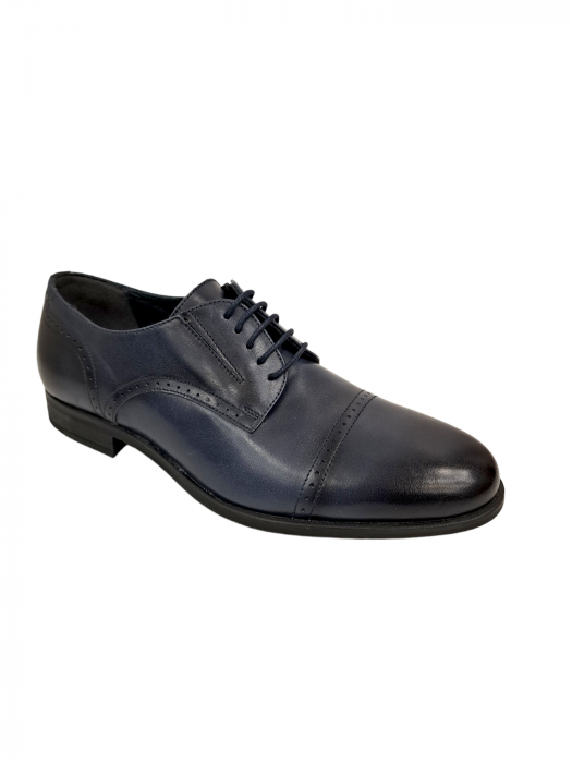 Pantofi Barbati Piele Naturala Denis Bleumarin Iair B00117 [2]