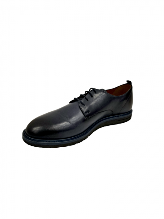 Pantofi Barbati Piele Naturala Denis Bleumarin Iustin B00128 [3]