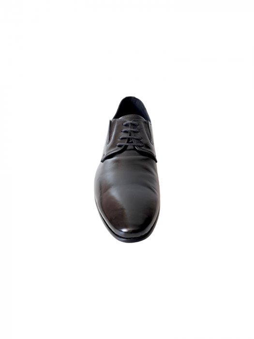 Pantofi Barbati Piele Naturala Negri Ahile B00174 [4]