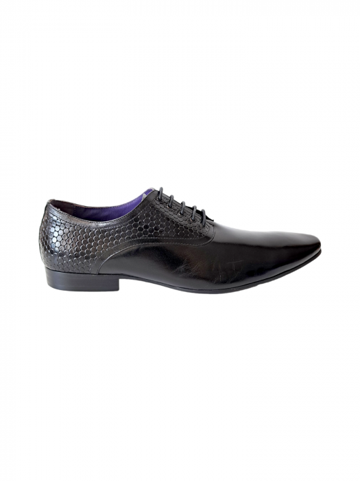 Pantofi Barbati Piele Naturala Negri Damir B00179 [2]