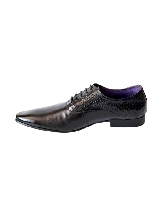Pantofi Barbati Piele Naturala Negri Damir B00179 [3]
