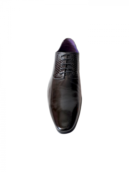 Pantofi Barbati Piele Naturala Negri Damir B00179 [4]
