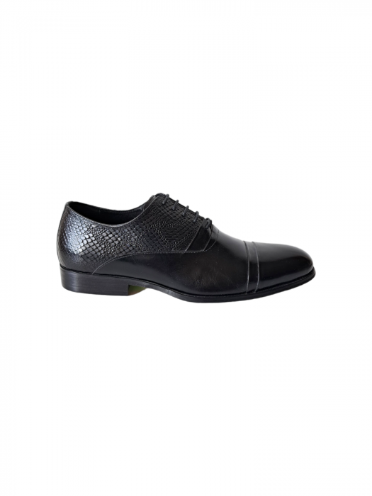 Pantofi Barbati Piele Naturala Negri Florian B00198 [2]