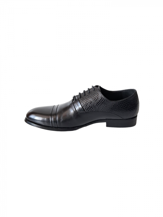 Pantofi Barbati Piele Naturala Negri Florian B00198 [3]