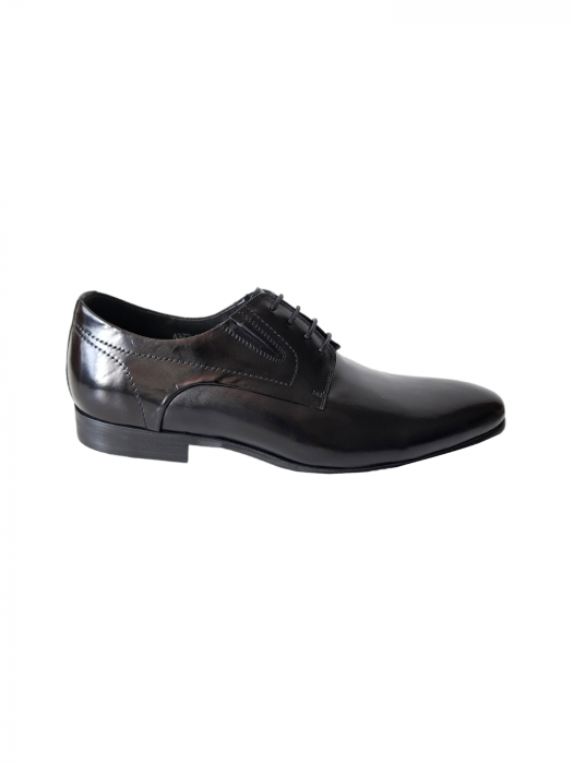 Pantofi Barbati Piele Naturala Negri Grig B00200 [2]