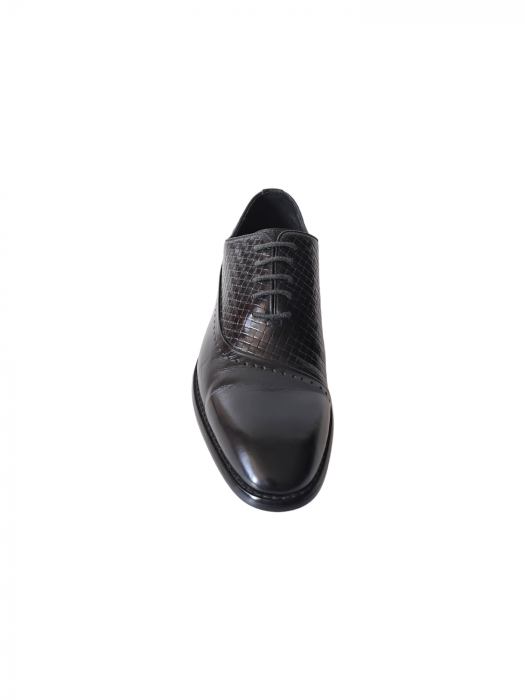 Pantofi Barbati Piele Naturala Negri Leon B00204 [4]