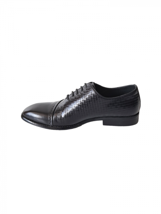 Pantofi Barbati Piele Naturala Negri Leon B00204 [3]
