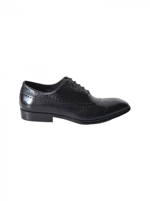 Pantofi Barbati Piele Naturala Negri Leon B00204 [2]