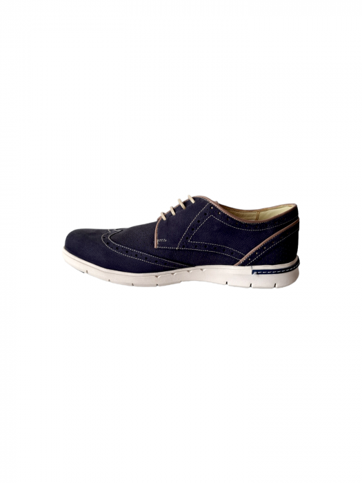Pantofi Casual Barbati Piele Naturala Otter Bleumarin Nicolai B00215 [2]