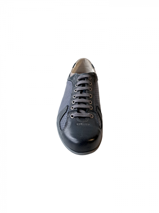 Pantofi Casual Piele Naturala Gitanos Bleumarin Anda D02978 [5]