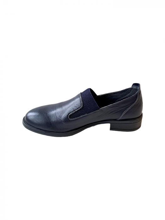 Pantofi Casual Piele Naturala Nicolis Bleumarin Eden D02984 [4]