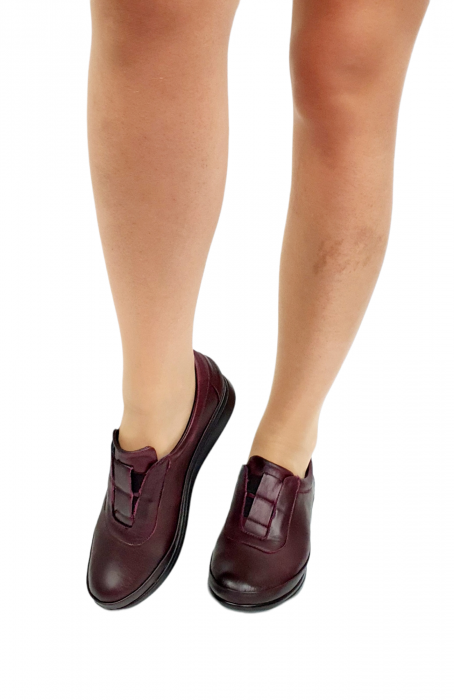 Pantofi Casual Piele Naturala Grena Aida D02931 [5]